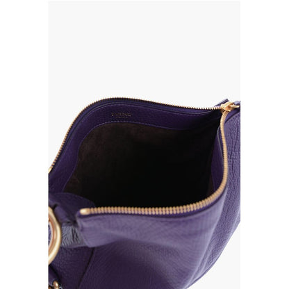 Burberry Grained Leather KNIGHT Bag with Lobster Clasp
